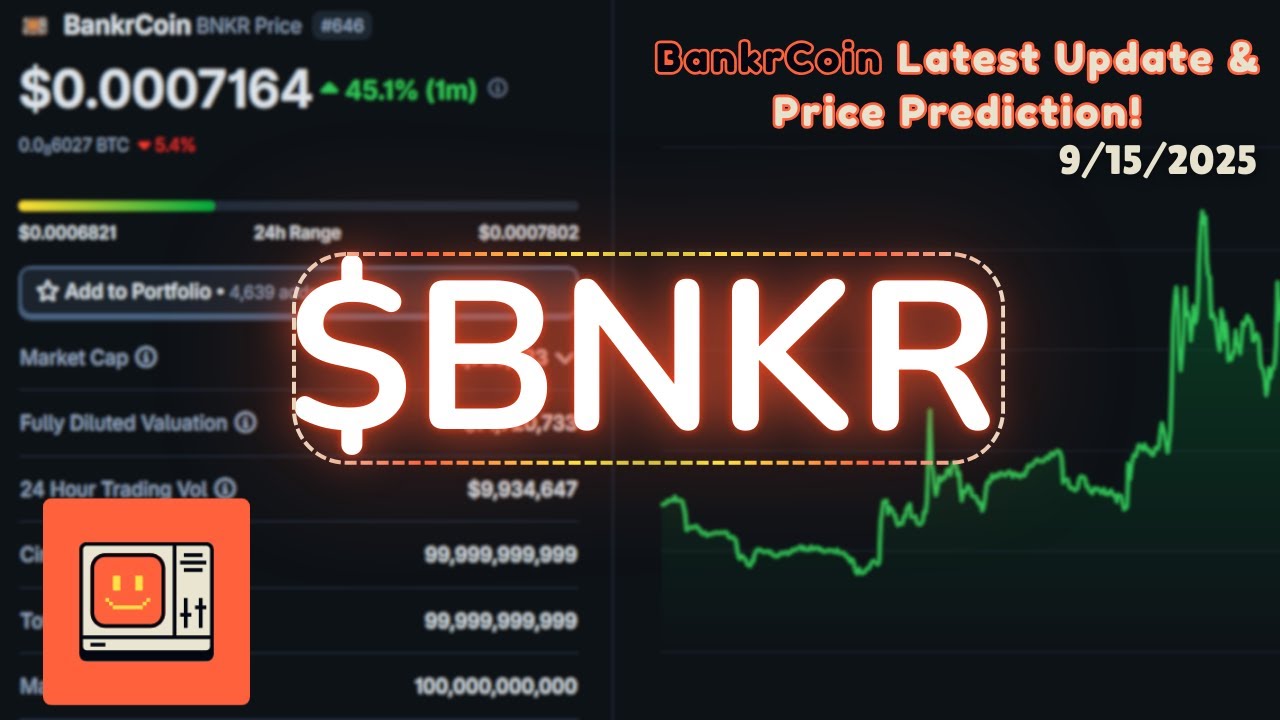 BankrCoin Latest Update: BNKR Coin Price Prediction & Detailed Analysis! -  YouTube