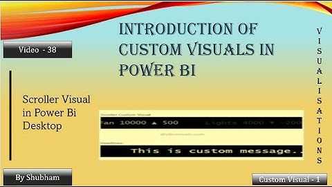 #powerbi #visualisation #custom #visual #scroller Visual #powerbi #visual (Video - 38) (Custom -1)