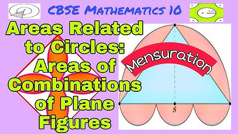Areas Related to Circles: Areas of Combinations of Plane Figures | CBSE Maths-10: Mensuration