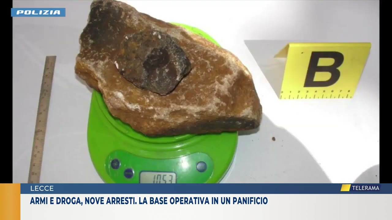Armi e droga, nove arresti. La base operativa in un panificio