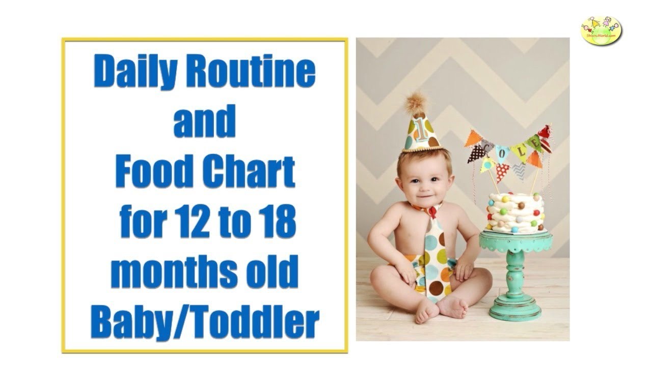 12 To 18 Months Baby Food Chart