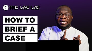 How to brief a case