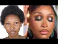 100M Views 😱 VIRAL ⬆️ BLACK BARBIE MAKEUP TRANSFORMATION 😱 HAIR AND MAKEUP TRANSFORMATION