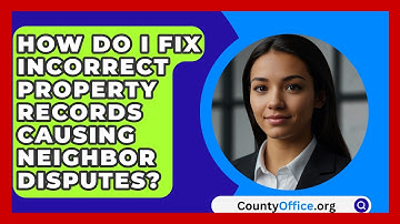 How Do I Fix Incorrect Property Records Causing Neighbor Disputes? - CountyOffice.org