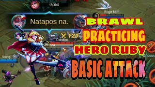 Brawl practicing hero ruby basic attack