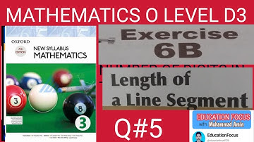 OXFORD 7TH EDITION| NEW SYLLABUS MATHEMATICS 3| EXERCISE 6B| QUESTION 5| O LEVEL MATH D3|