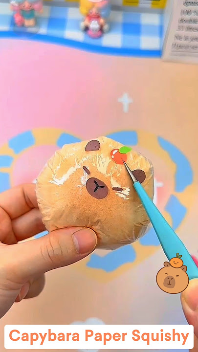DIY Capybara Paper Squishy #capybara  #papersquishy  #squishy  #papercraft  #cutecraft