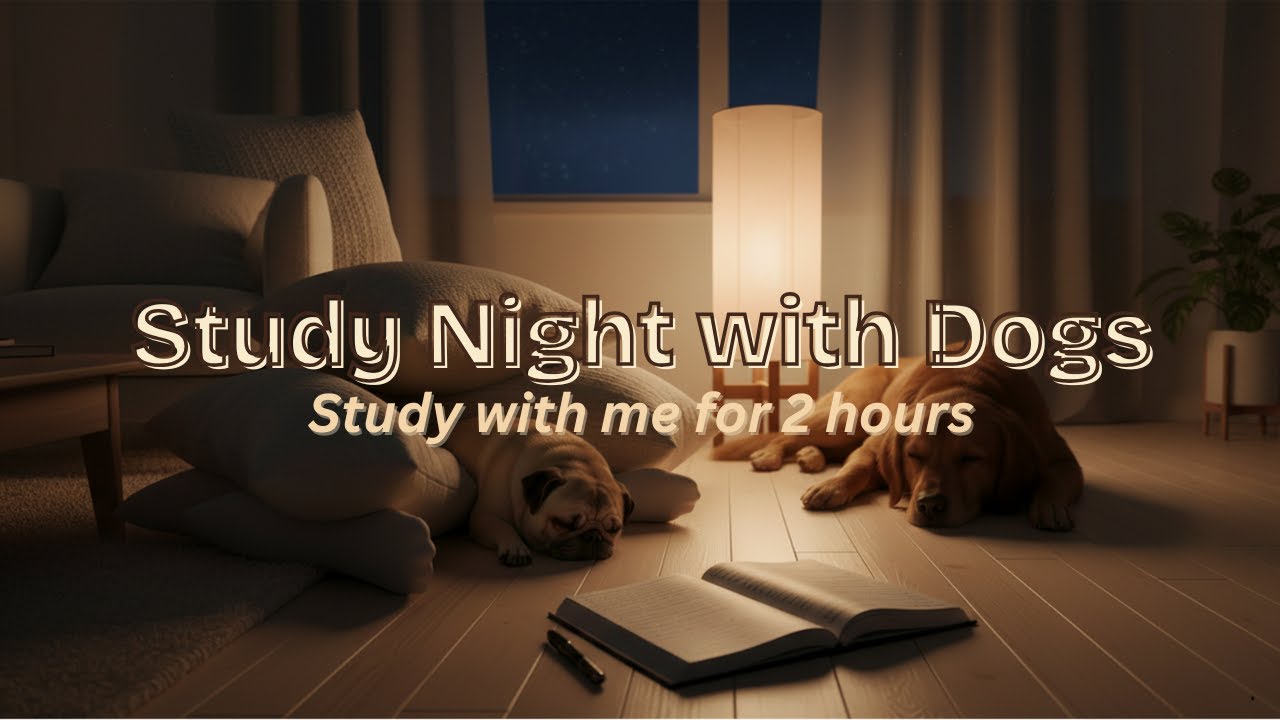 POV: Late Night Studying with Sleeping Dogs 🐾 | 2 Hour Cozy Lofi for Focus #cozylofi