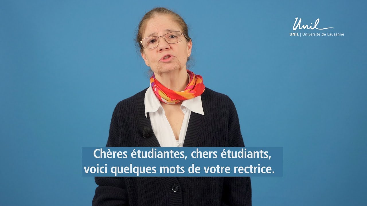 Coronavirus Message De La Rectrice Nouria Hernandez Aux Etudiant E S De L Unil Youtube