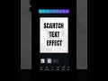 How to make Scratch Text Effect in Canva#shorts#viral#canva Tutorial #canvatip