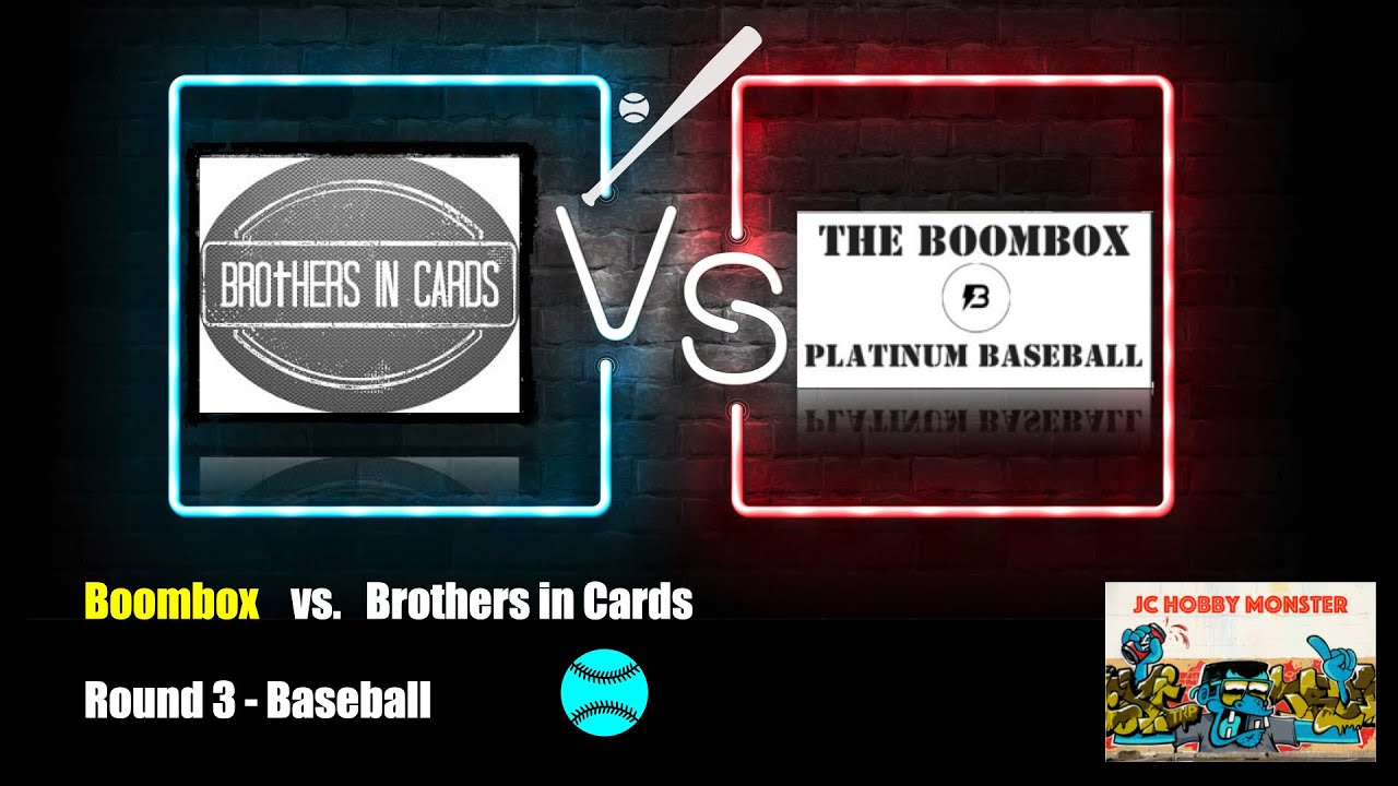 Brothers in Cards vs Boombox Round 3 Baseball "Boombox Platinum!" SSP