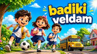 Badiki Veldam 🎒 | Kids Telugu Rhyme | Play, Learn & Sing