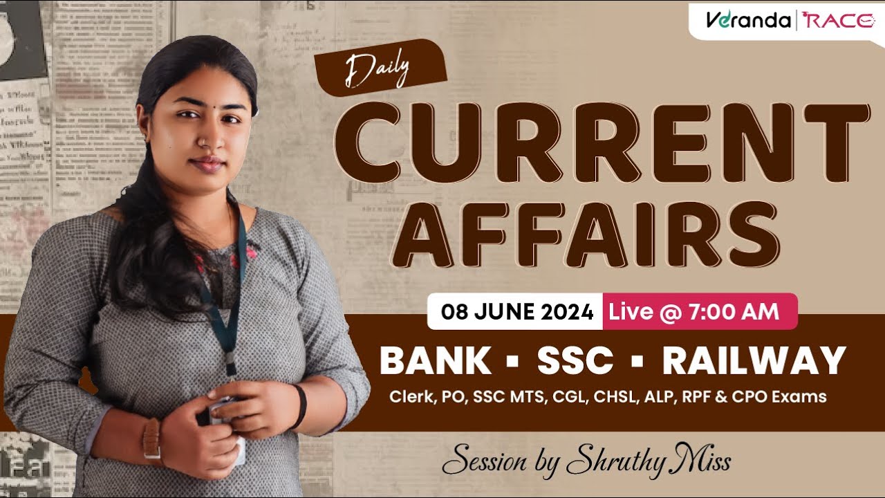 DAILY CURRENT AFFAIRS | SSC | RAILWAYS | BANK | SESSION BY SRUTHY MISS ...
