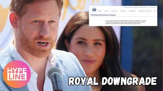Revealing: Royal Family Website Downgrades Prince Harry & Meghan | HypeLine