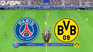 FC 24 | PSG vs Borussia Dortmund - UEFA Champions League Semi-Final 2024 - Full Match & Gameplay