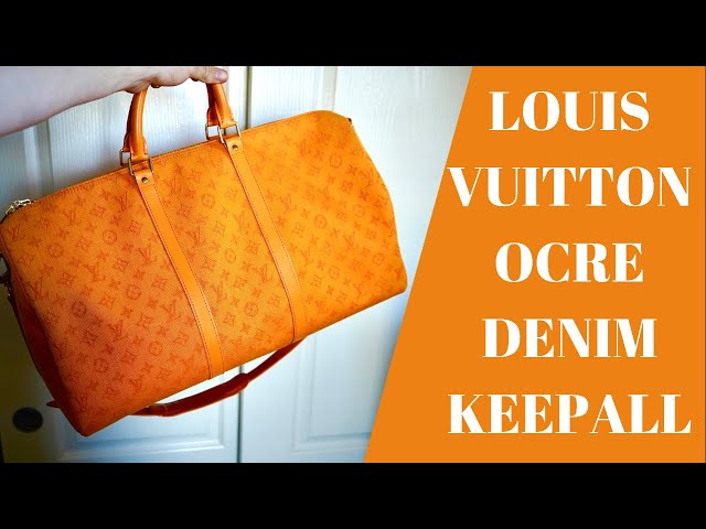 RARE Louis Vuitton OCRE Denim Keepall Bandouliere 50 Review