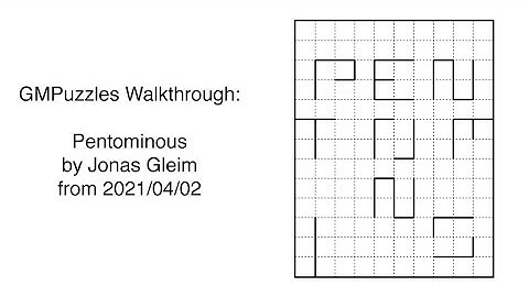 GMPuzzles - 2021/04/02 - Pentominous (Borders) by Jonas Gleim