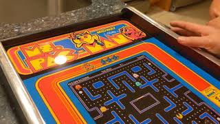 Ms Pac-Man Gameplay Marquee Unboxing. By Quarter Eater Cabinets