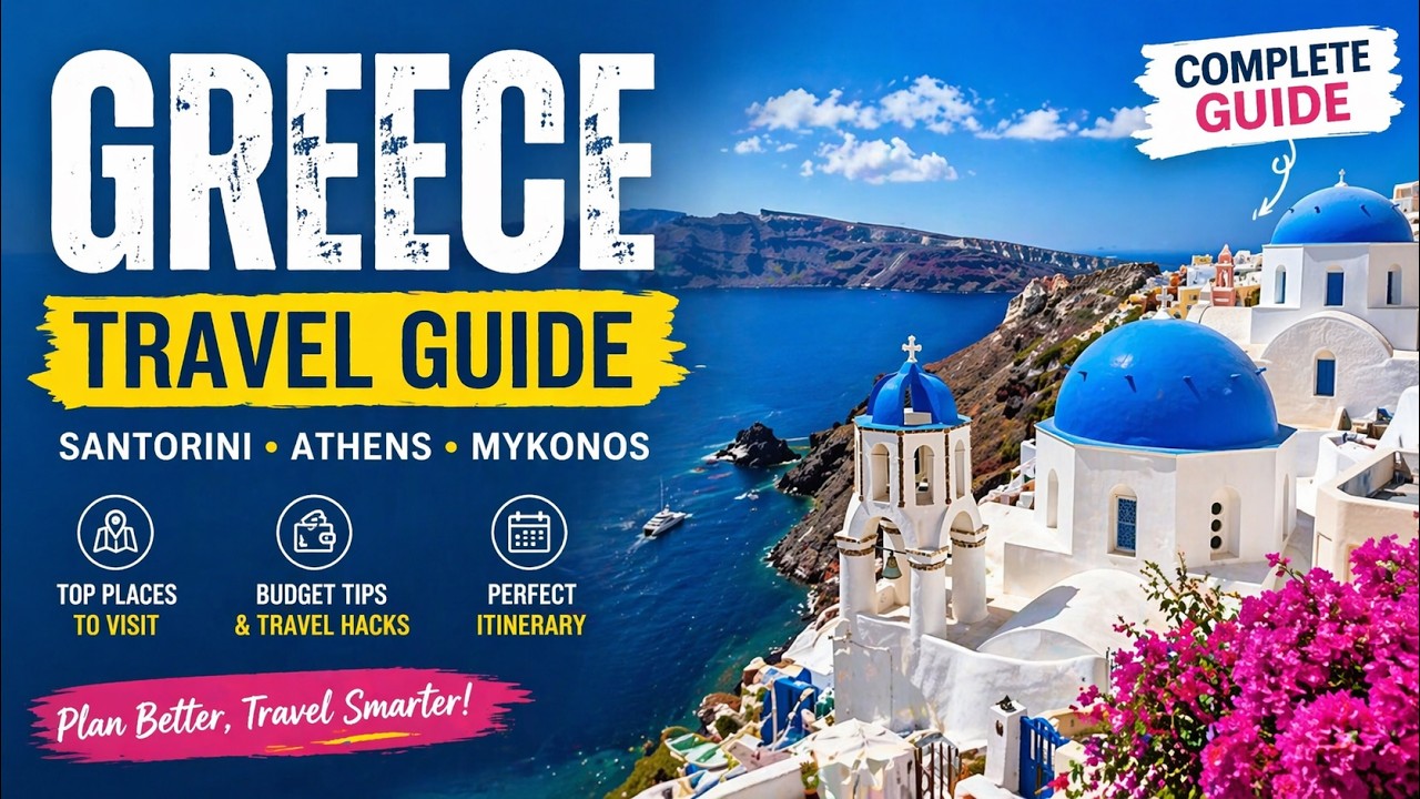Greece Travel Guide 🇬🇷 | Santorini, Athens, Mykonos Budget & Itinerary #greece