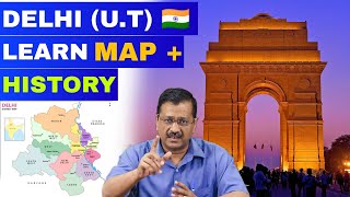 Delhi (U.T) Map 🇮🇳 | What is the Difference b/w Delhi & New Delhi | Map Of Delhi | History of Delhi