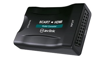 HDMI to Scart Converter Composite Audio Video Scaler With HDMI Cable AV Adapter #converter #hdmi