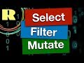 R programming for beginners. Manipulate data using the tidyverse: select, filter and mutate.