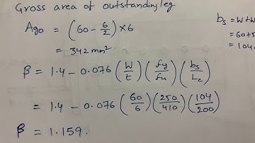 Design tensile strength of the angle which is connected to gusset plate problem