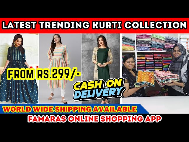 Brown Cotton Printed Floor Length @ Low Price - Kurtis & Tunics