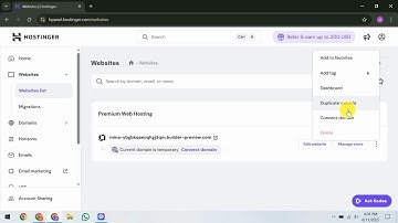 Cómo clonar un sitio web en Hostinger