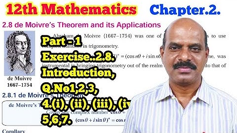 12th Exercise 2.8 Q.No. 1, 2, 3, 4, 5, 6, 7 | Chapter 2 | 12th Mathematics |