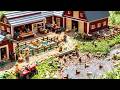 Miniature Construction Site: Building a Tiny Farm Barn and an Automatic Duck Factory with LEGO