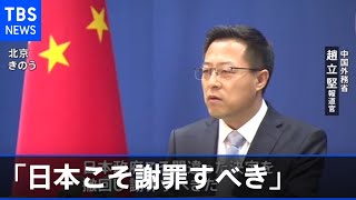 “加工北斎画”投稿の中国報道官 「日本こそ謝罪すべき」