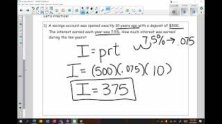 Lesson 8 - Simple Interest