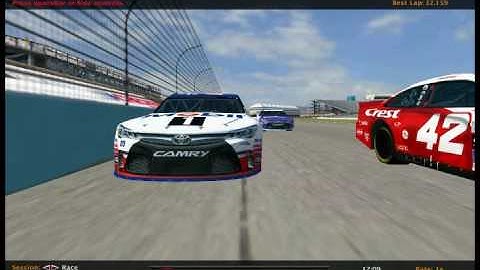 NR2003 - 2file restart 110laps 43 cars