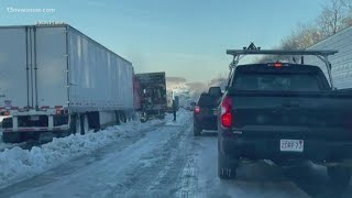 Hampton Roads residents stuck in I-95 standstill for more than 20 hours