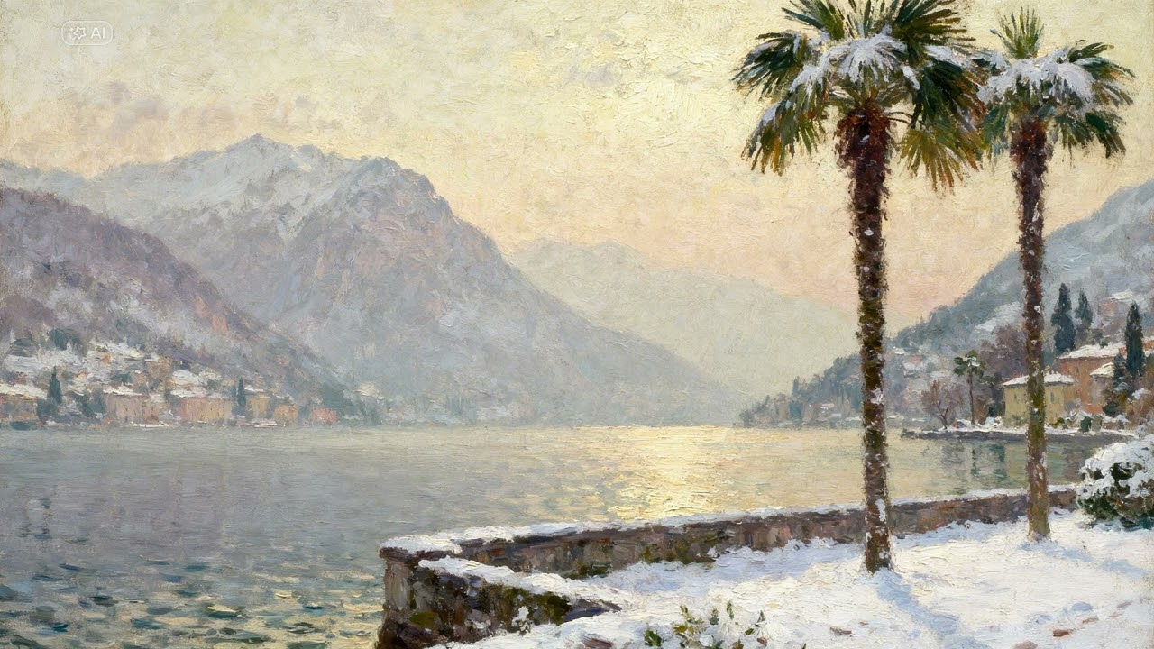 Southern Switzerland Winter 🇨🇭 | Lugano · Locarno · Bellinzona | Oil Art