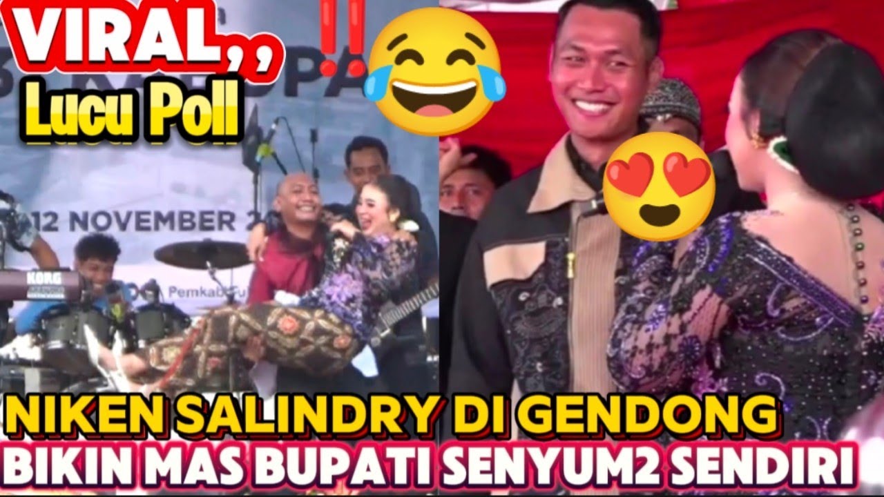 LUCU POLL ,,!! MAS BUPATI TUBAN SAMPAI SENYUM2 SENDIRI,NIKEN SALINDRY MAIN GENDONG2AN SAMA ANDIK TB