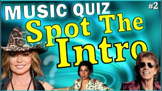 Spot The Intro #2🎶Guess The Song Music Quiz 🎵