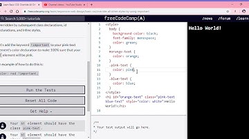 Learn Basic CSS  Override All Other Styles by using Important   freeCodeCamp org   Google Chrome 201