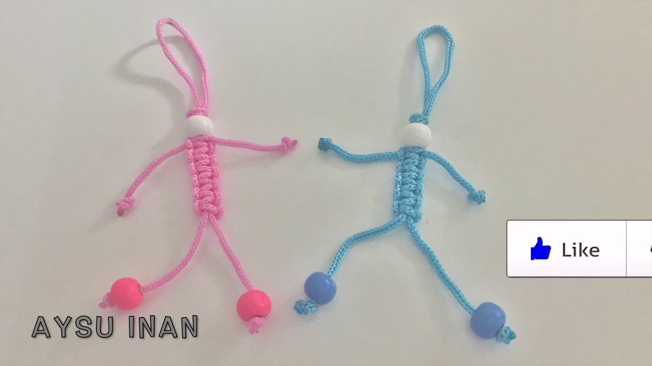 İpten Makrome Adam Anahtarlık Yapımı❓🧵🏃‍♀️🏃‍♂️🧶🙋