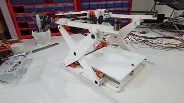 Foldable 3D Printer Prototype: H-Bot XY + Scissor Lift Z-Axis