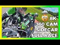 Motorcycle sidecar racing in 8k   360 degree  insta360 x4