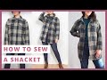 How to Sew a SHACKET! Pattern Scout Cozi Jacket Pattern Hack (EASY)