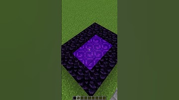 HORIZONTAL Nether Portal in MINECRAFT?! 😱 #Shorts