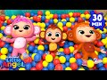 Cheeky Monkey Playground Fun! 🐵 | Pretend Play Songs | Little Angel Kids Songs & Nursery Rhymes