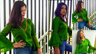 DIY-Quick and Easy Ways to Repurpose Reuse Old Dupattas |Saree | to Bell Sleeves Top | 10 minute |