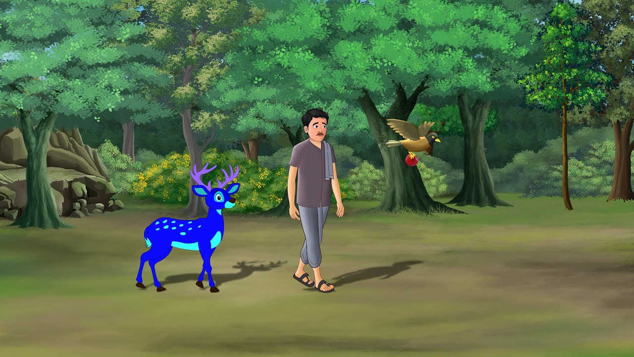 जादुई फल और नीला हिरण | Hindi Story | Hindi Kahaniya | Moral Stories | cartoon story