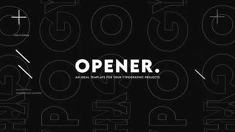 Rhythmic Typo Intro for After Effects 2022 ( After Effects Templates ) ★ AE Templates