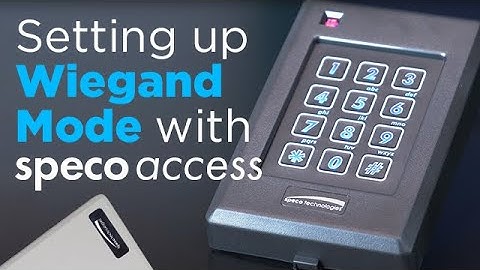 Setting up Wiegand Mode with Speco Access Control