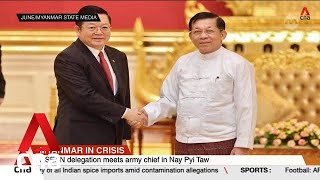 Asean Delegation Meets Myanmar Army Chief In Nay Pyi Taw